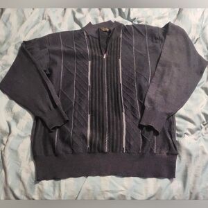 Vintage ĺ Sergio Louis 1/4 Zip Knit Sweater Men's XL Made‎ In Italy
